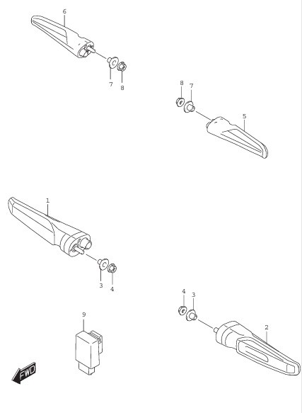 TURN SIGNAL GSX-8TRQ 2026