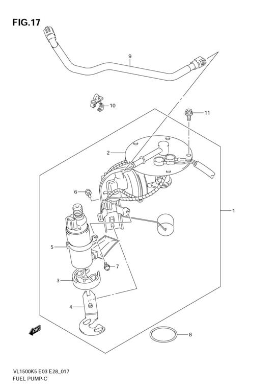 FUEL PUMP C90 2005-08