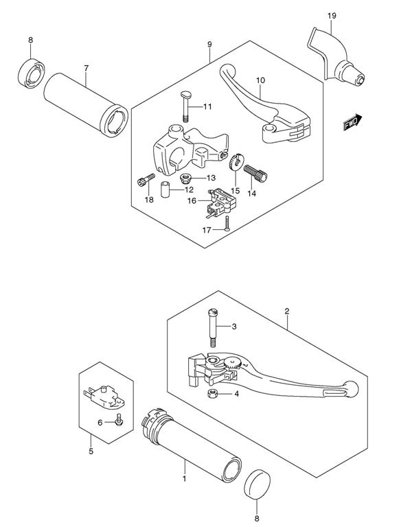 HANDLE LEVER M90 BOULEVARD 2009-18