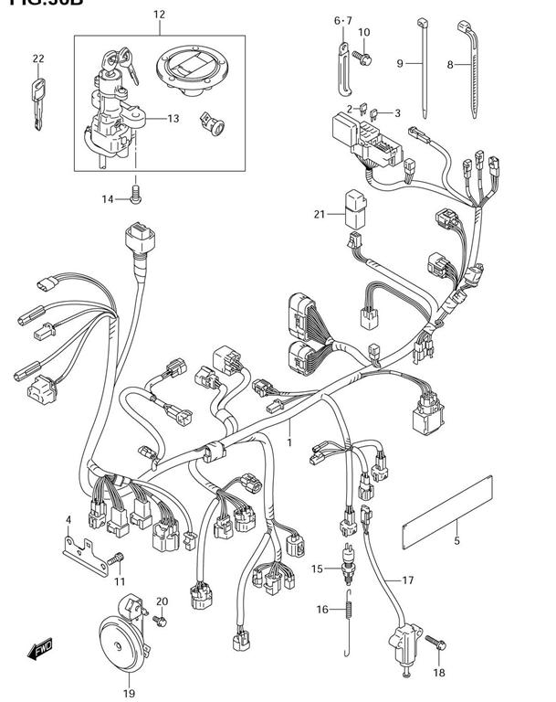 WIRING HARNESS SV650 SV650S 2007