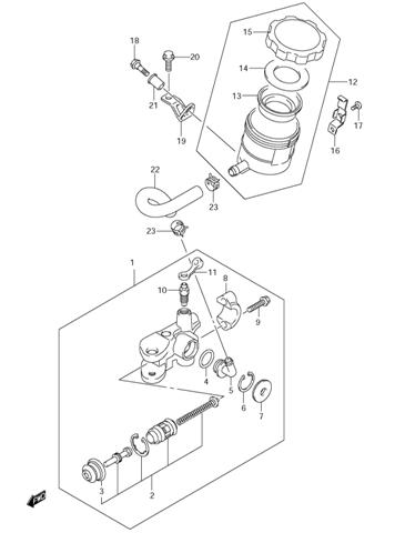 FRONT MASTER CYLINDER GSXR600 2011-26