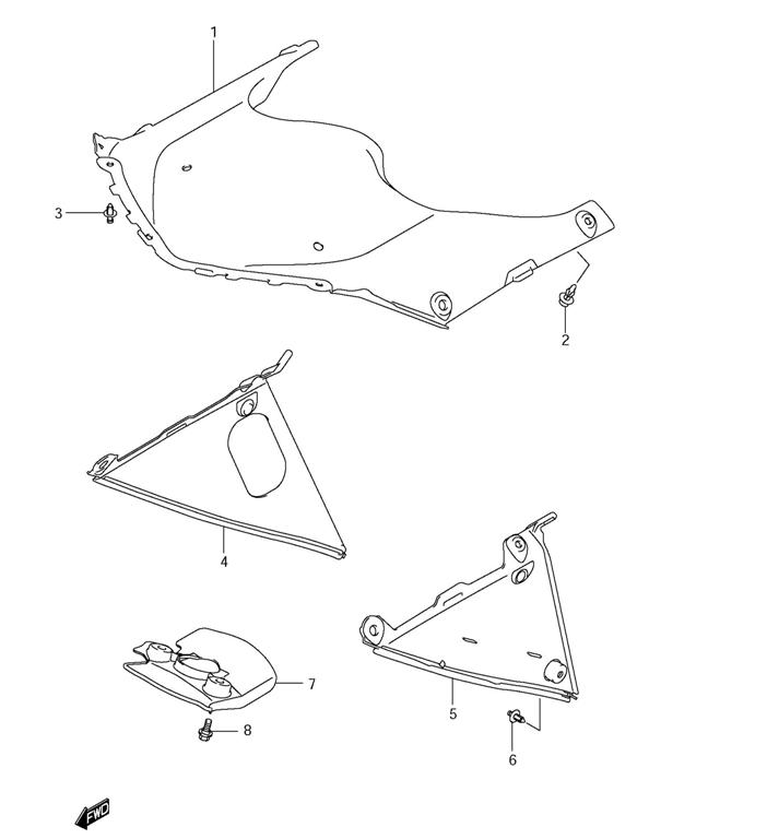 INNER COWLING GSXR750 2011-26