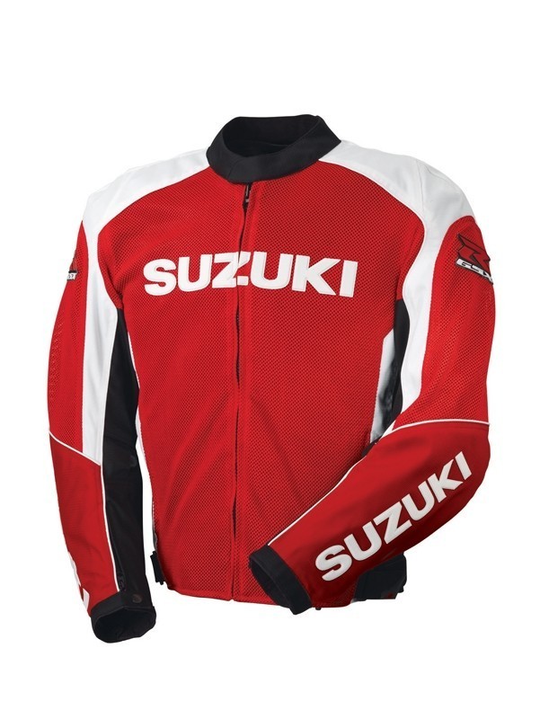 バイクジャケット　SUZUKI　USED　新店舗開店セール SUZUKI×KUSHITANI コラボ アメニタジャケット【ブラック / ネイビー