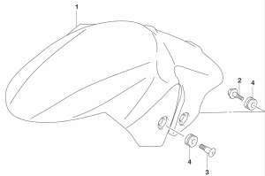 FRONT FENDER SV650 2017-26