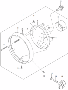 HEADLAMP SV650 2017-26