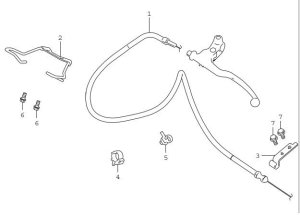 CONTROL CABLE GSX-800RQ 8S 2023-26 GSX-800TRQ TTRQ 8T 8TT 2026