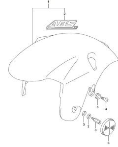 FRONT FENDER GSXR1000 2017-25