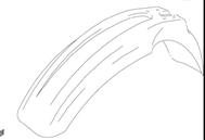 FENDER FRONT DRZ400S 2000-24