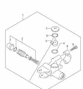 CYLINDER ASSY FRONT SV1000S SV650S 2003-09