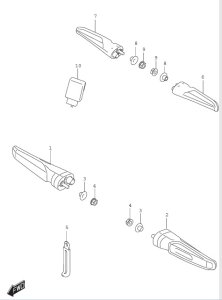TURN SIGNAL GSX-8TTRQB 2026