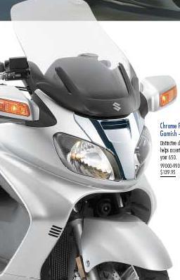 CHROME FRONT GARNISH BURGMAN 650 2006-12