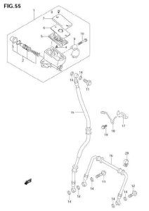 FRONT BRAKE HOSE GSX1300 1999-2006