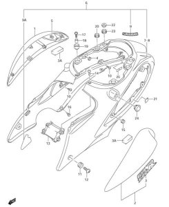 FRAME COVER MOUNTING HARDWARE GSX1300 HAYABUSA 2008-20
