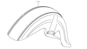 FRONT FENDER C50 C50T 2009-25