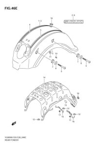 REAR FENDER MOUNTING HARDWARE C50 2009-25