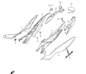 FRAME COVER SFV650 2009-15