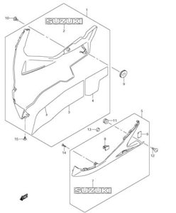 UNDER COWLING GSXR600 2011-26