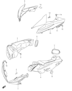 AIR INTAKE PIPE GSXR750 2011-26