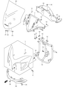 COWLING BODY DL650 2012-16