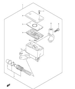 FRONT MASTER CYLINDER DL650 2012-16