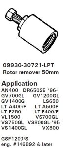ROTOR REMOVER 50MM LTA400 LTA500 VL1500