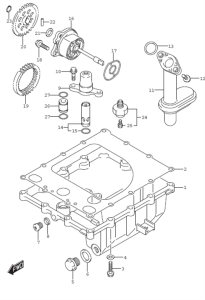 OIL PAN GSX-S 1000F 2016-22
