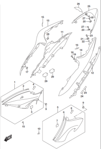 FRAME COVER GSX-S1000 2016-20