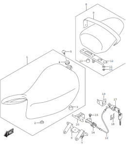 SEAT GSX-S1000F GSX-S1000 2016-20