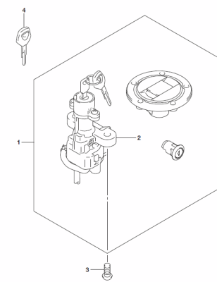 LOCK SET SV650 2017-26