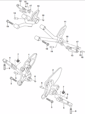 FOOTREST SV650 2017-26