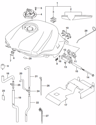 FUEL TANK SV650 2017-26