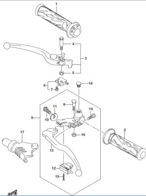 HANDLE LEVER GSX250R 2018-23