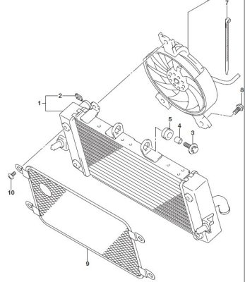 RADIATOR GSX250R 2018-24