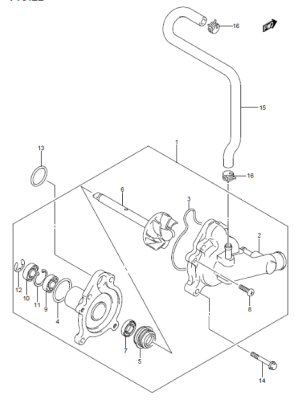 WATER PUMP AN650 2013-17