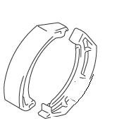 REAR BRAKE SHOES VZ800 1998-2003