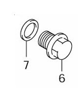 DRAIN PLUG GSXR 750 SV650 VL800 C50