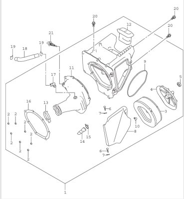 Shop Suzuki > OEM Replacement Parts DRZ4S/SM 2025-26 > AIR CLEANER