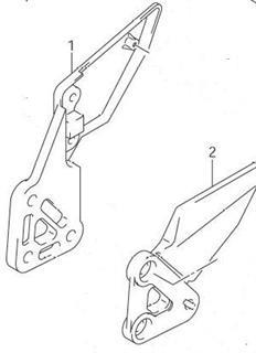 BRACKET FOOTREST SV650 SV650S SV1000S 2003-06
