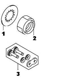 ENGINE SPROCKET WASHER OR NUT DL650 2004-11