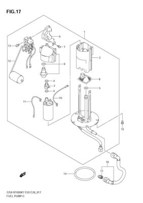 FUEL PUMP GSXR1000 2007-08