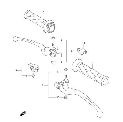 HANDLE LEVER GSX650F 2008-09