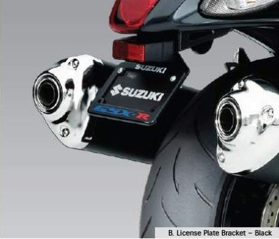 LICENSE PLATE BRACKET GSX1300 HAYABUSA 2008-18