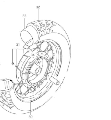 OEM REPLACMENT REAR TIRE LS650 / S40