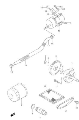 FUEL PUMP / OIL PUMP VZ800 1997-2003