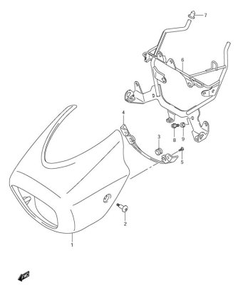 HEADLAMP COVER M90 VZ1500 2009-18