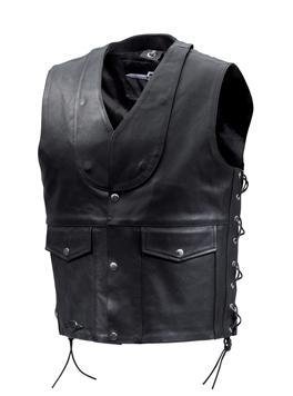 SUZUKI Cruise Vest Black Leather BOULEVARD