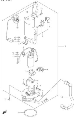 FUEL PUMP GSX1300 2001-07