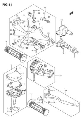 HANDLE LEVER LTR450 2006-08