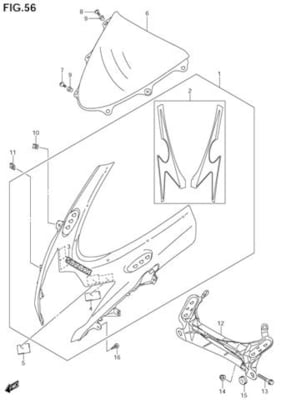 COWLING BODY GSXR600 2011-26