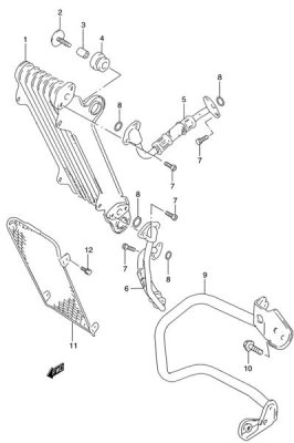 OIL COOLER DR650SE 1996-2026 16600-32E00
